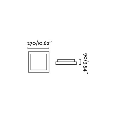 Deckenleuchte aus Aluminium E27, gebuersteter Stahl, BRIOUX