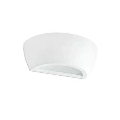 Wandleuchte aus Gips R7s 78mm, mattweiss, VILLON