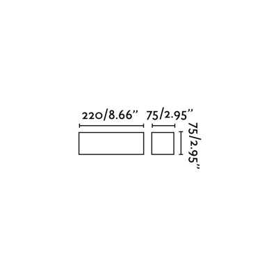 Wandleuchte aus Gips G9, mattweiss, TREPREL