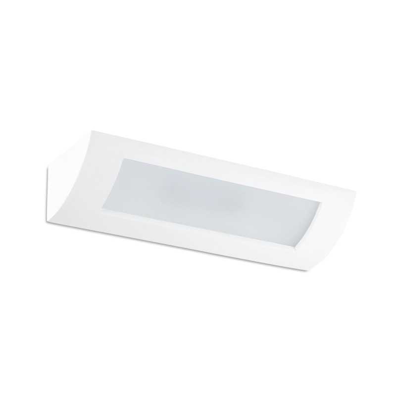 Wandleuchte aus Gips R7s 78mm, mattweiss, DAROIS