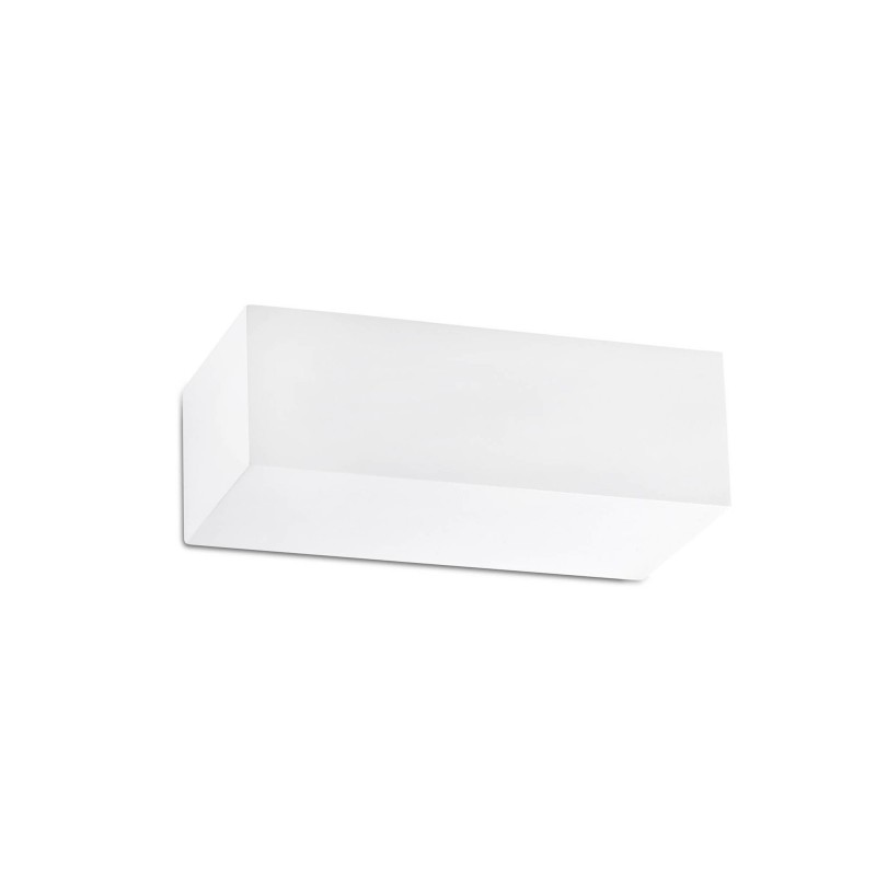 Wandleuchte aus Gips G9, mattweiss, CLEMERY