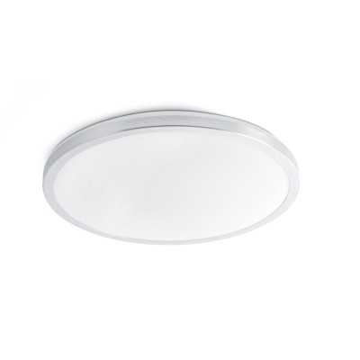 Deckenleuchte aus Aluminium mit integrierter LED, gebuersteter Stahl, HOUSSEN