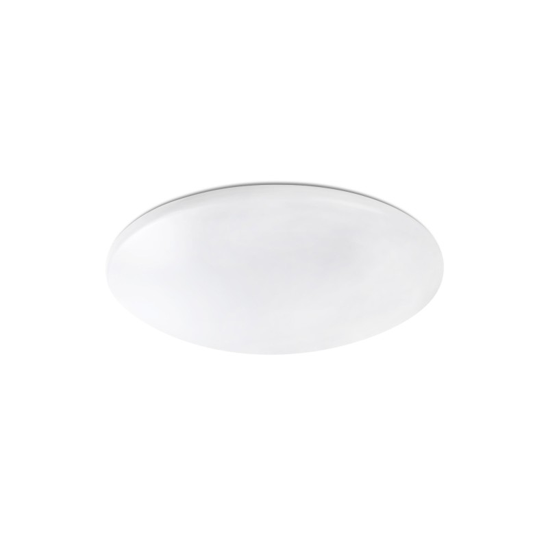 Deckenleuchte aus Aluminium mit integrierter LED, mattweiss, PLESSE