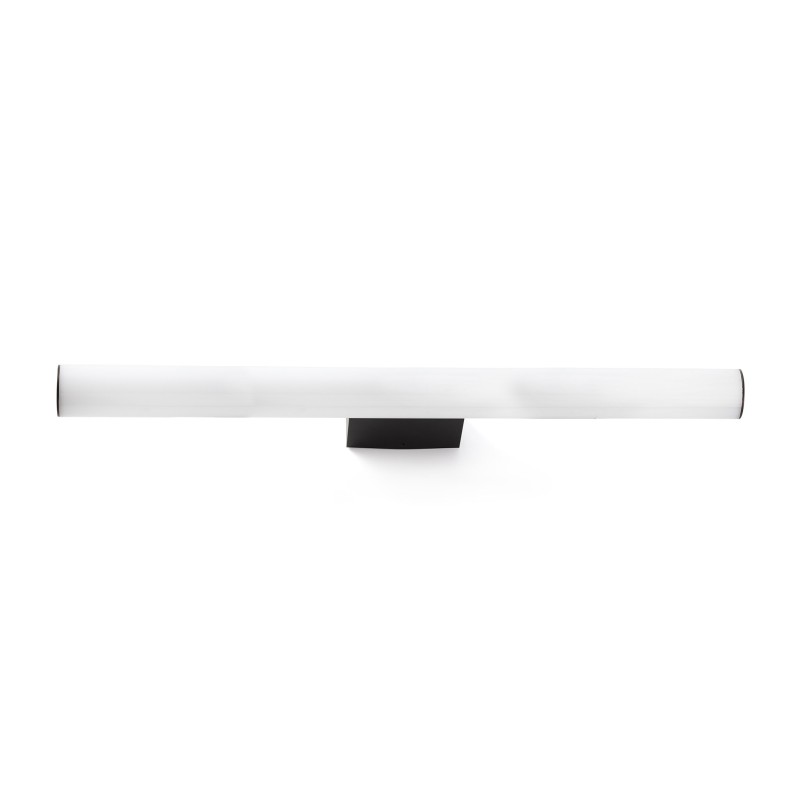 Wandleuchte aus Aluminium mit integrierter LED, mattschwarz, VERTOU