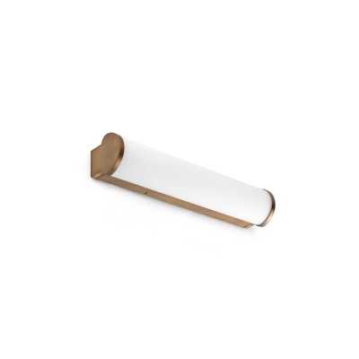 Wandleuchte aus Aluminium mit integrierter LED, gebuerstetes Bronze, LA TAYE