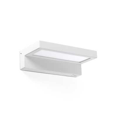 Wandleuchte aus Aluminium mit integrierter LED, mattweiss, LE SAIX