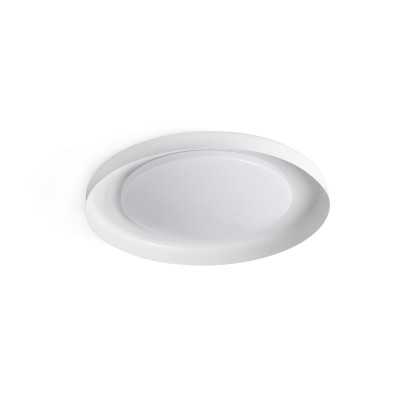 Deckenleuchte aus Stahl mit integrierter LED, mattweiss, PERTHES