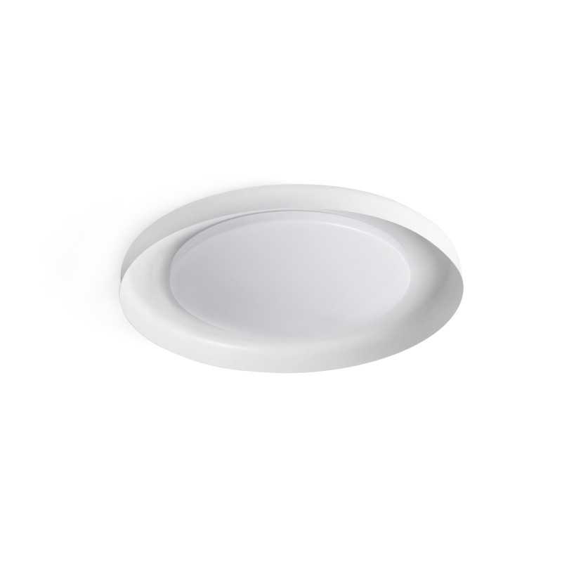 Deckenleuchte aus Stahl mit integrierter LED, mattweiss, PERTHES