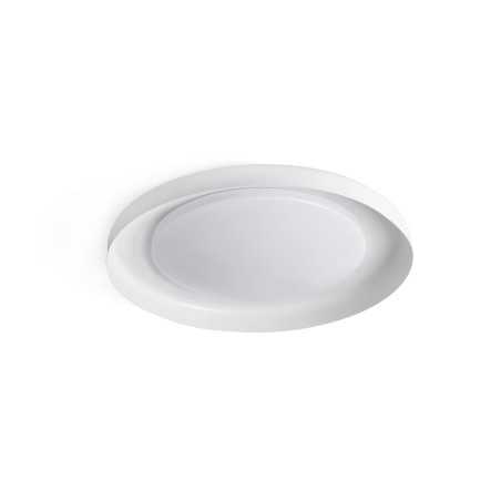 Deckenleuchte aus Stahl mit integrierter LED, mattweiss, PERTHES