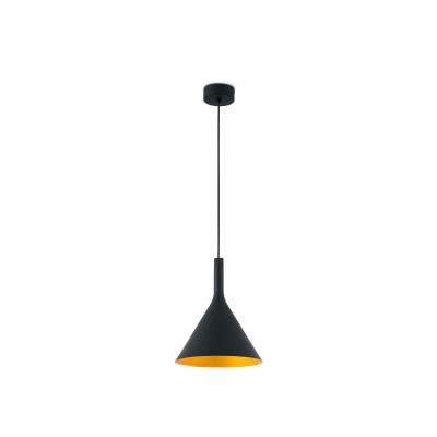 Deckenleuchte aus Stahl mit integrierter LED, schwarz, DARNIS