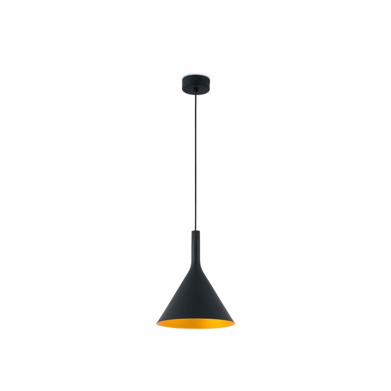 Deckenleuchte aus Stahl mit integrierter LED, schwarz, DARNIS