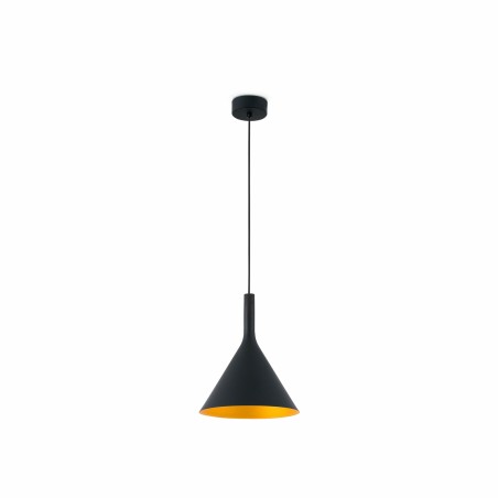 Deckenleuchte aus Stahl mit integrierter LED, schwarz, DARNIS