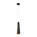Deckenleuchte aus Aluminium mit integrierter LED, mattschwarz, AMPLIER